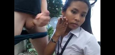Thailand student prostitute get fucked after school - part 2